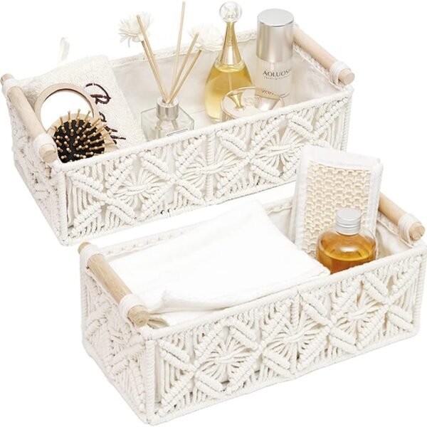 Woven Toilet Paper Storage Basket