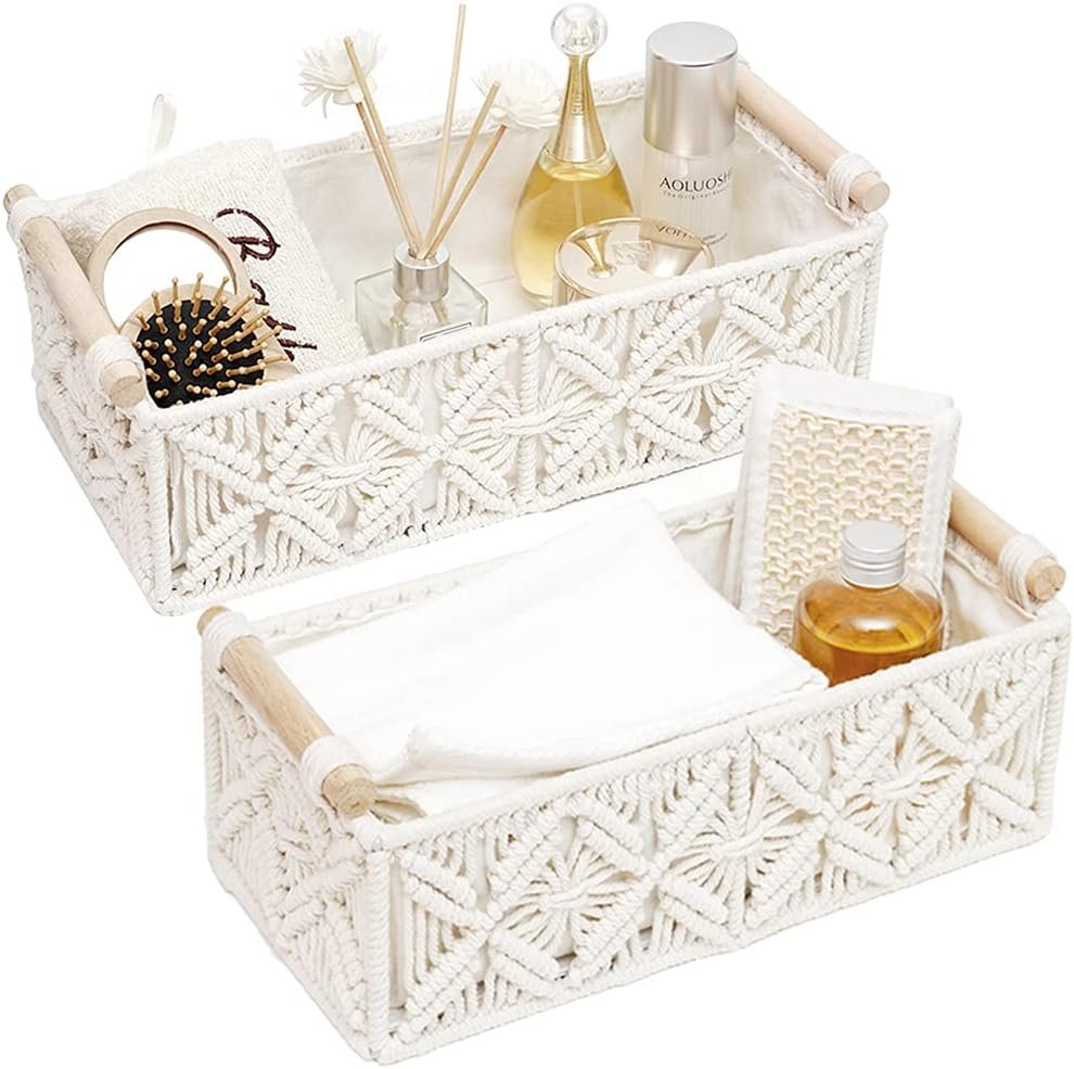 Woven Toilet Paper Storage Basket