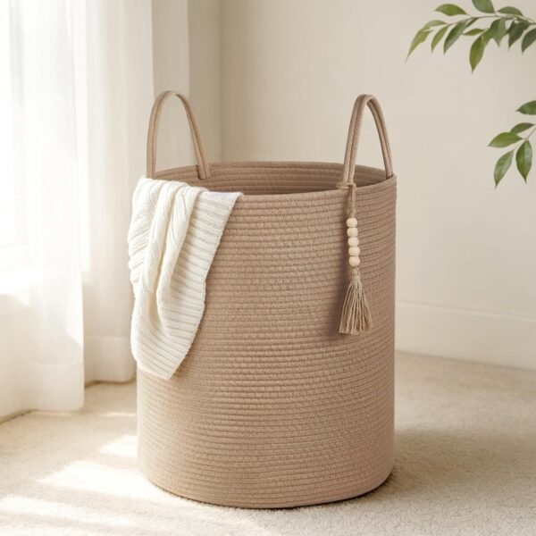 Large Jute Woven Laundry and Storage Basket