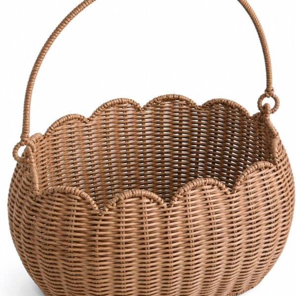 Large Wicker Garden Harvest Basket with Handles