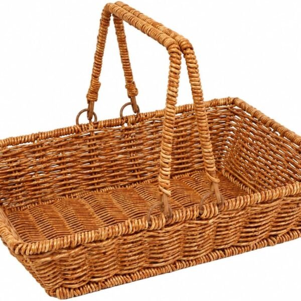 Large Wicker Garden Harvest Basket with Handles
