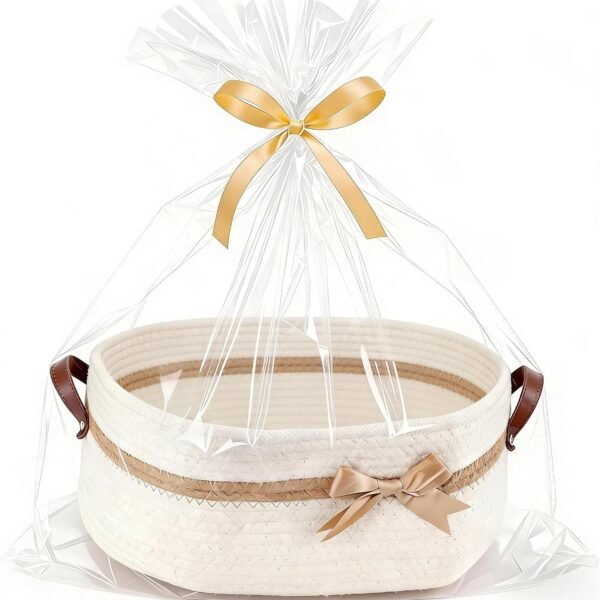 Large Empty Gift Basket with Handles, 14" x 10" x 5 5"