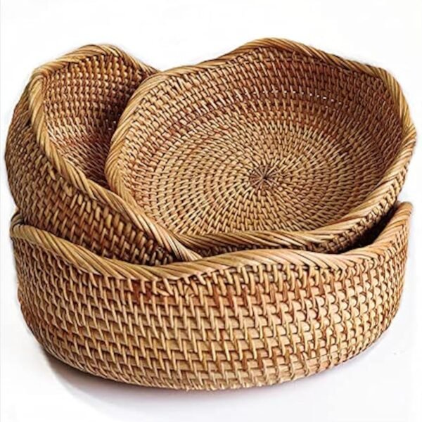 Round Woven Fruit and Storage Basket